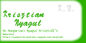 krisztian nyagul business card